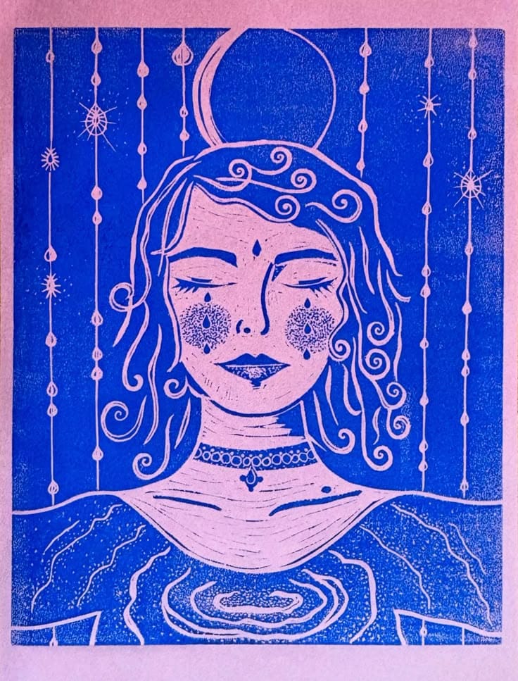 Stardust Girl (pink and blue)